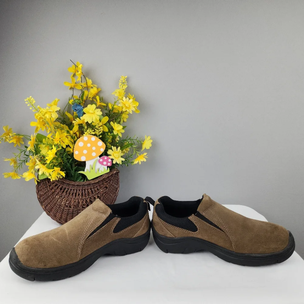 Northern Territory Men's Brown Learher Slip-On Loafer Shoes Sz 9